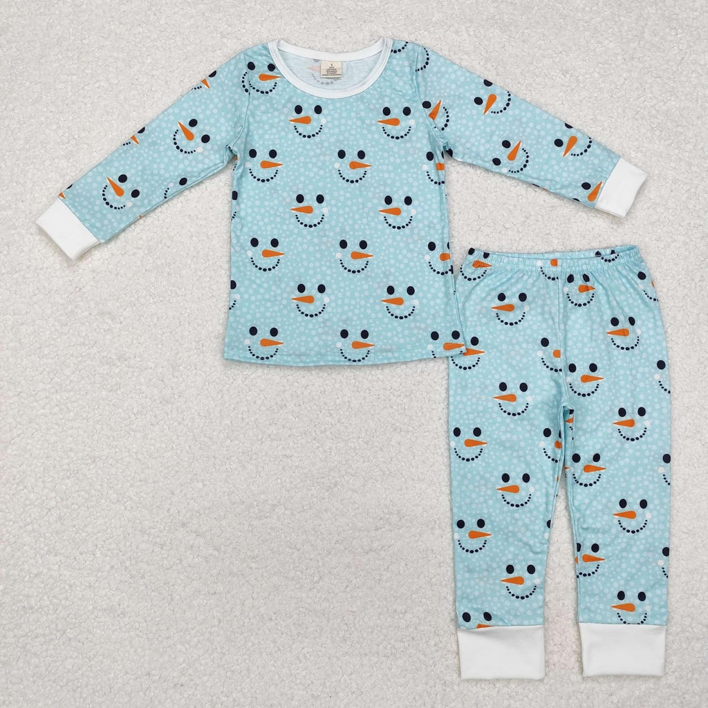 Blue snowman pajamas