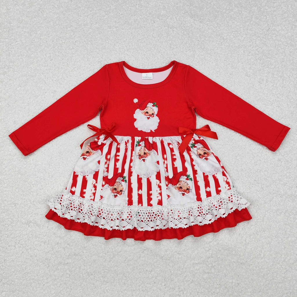 Santa baby red stripe dress