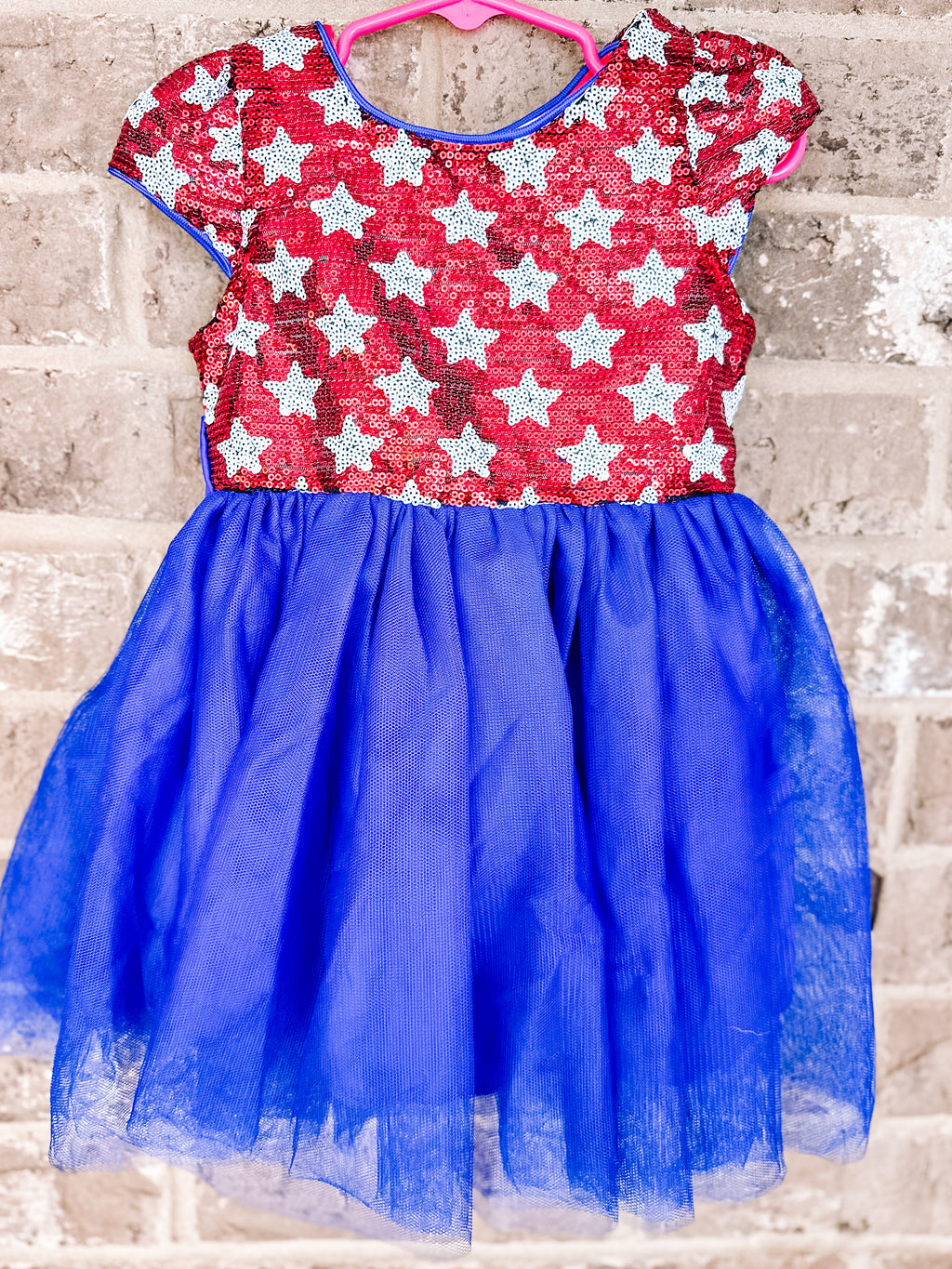 Shine Bright RWB sequin dress-RTS (in stock)