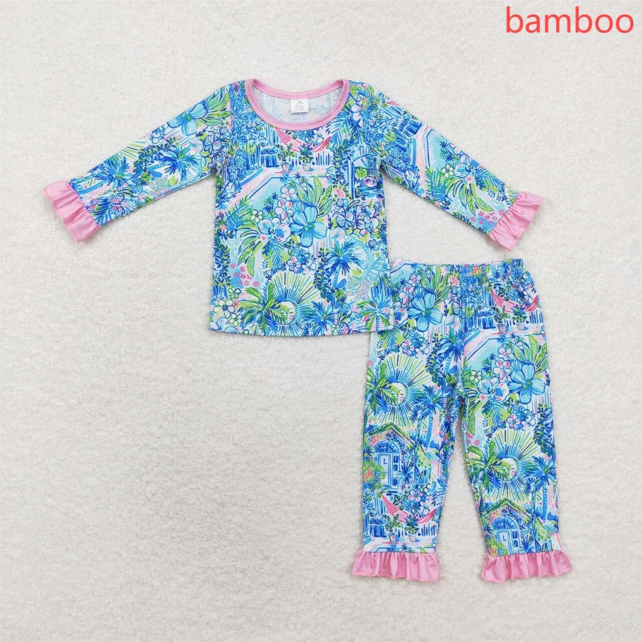 Floral bamboo pajama set