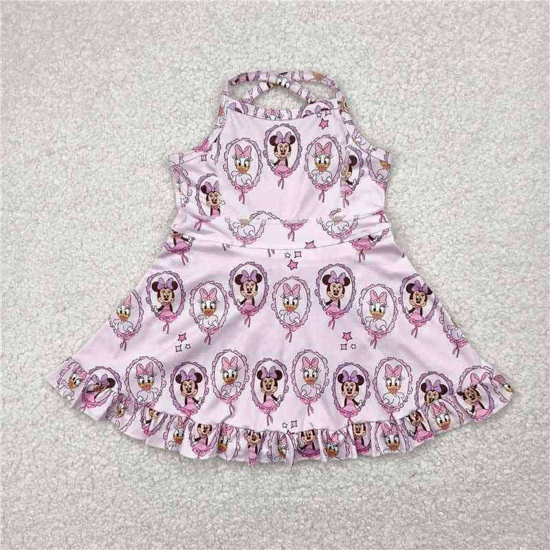 Pink mouse frame yoga dress