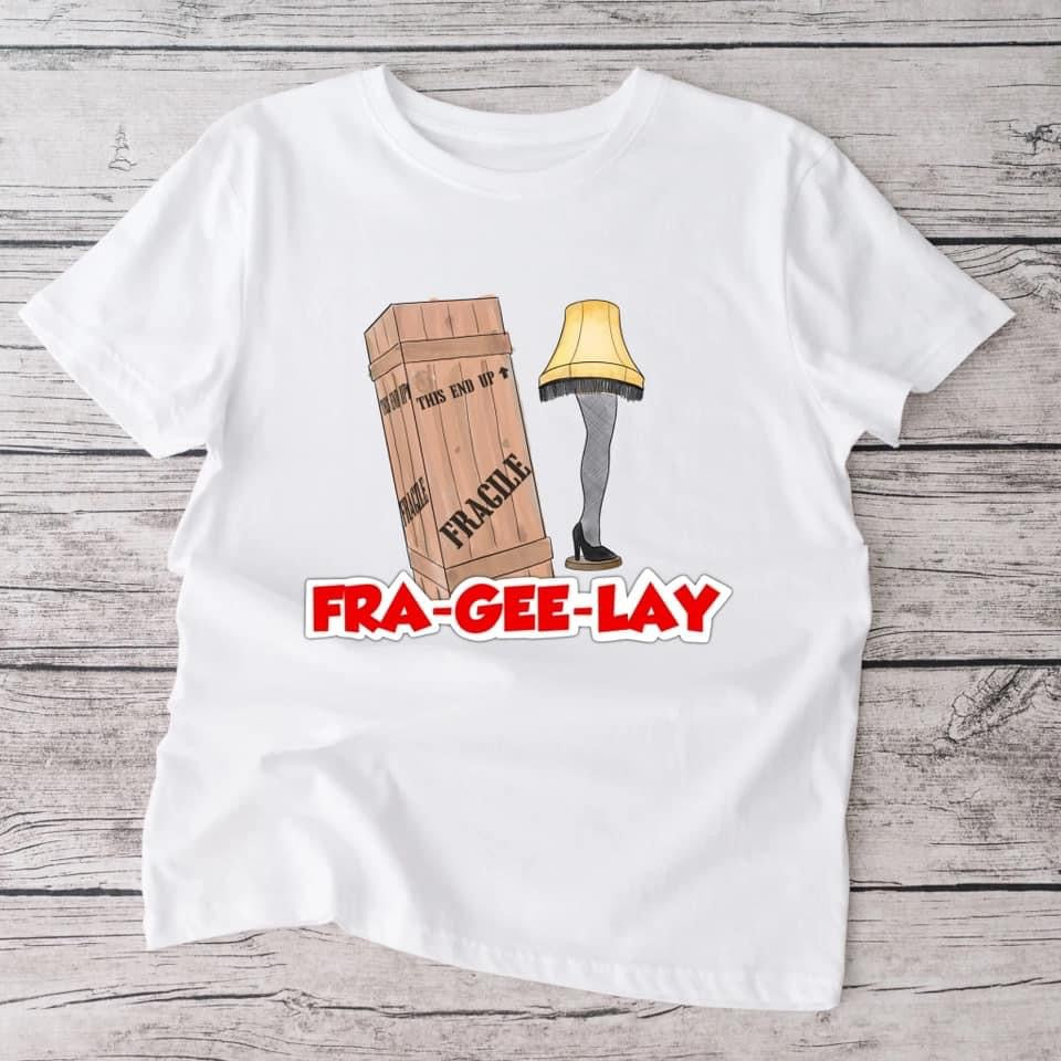 Fragile lamp Adult white tshirt