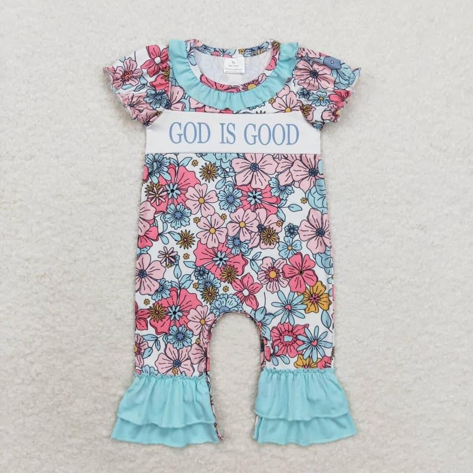 God is Good floral romper