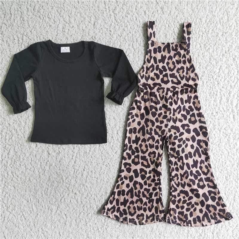 Leopard 2 overall  pc set long sleeve