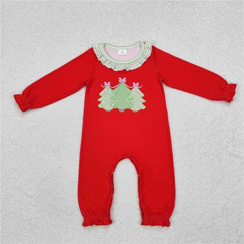 3 tree girl bubble romper