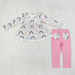 Pink rainbows legging Pants set