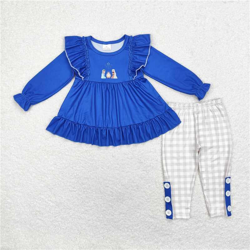 Blue manger legging Pants set