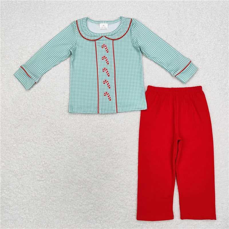 Green candy cane  boy set