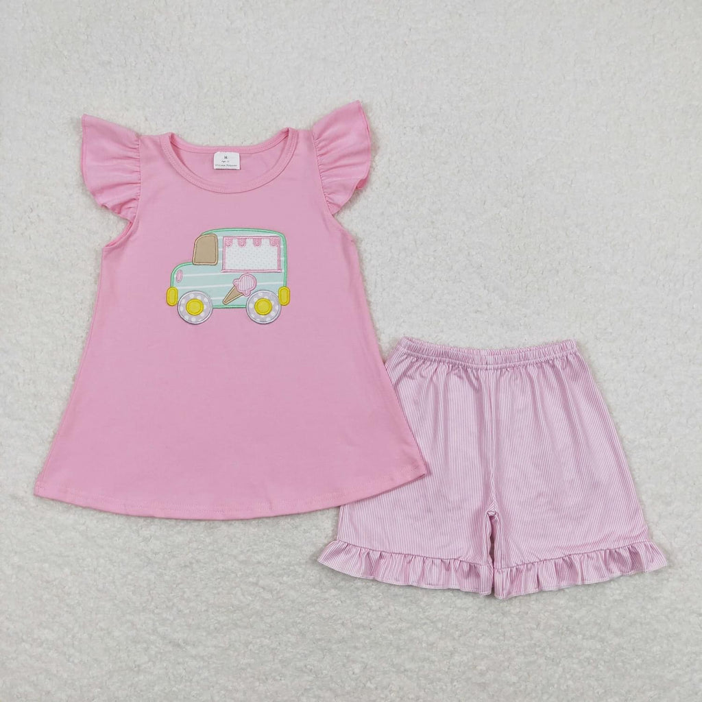 Pink ice cream set Short Set