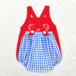 4th baseball rwb boy romper