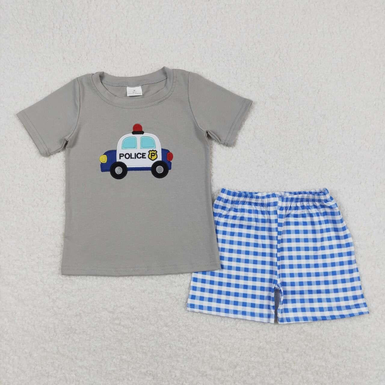 police siren boy short set