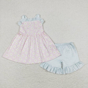 Sweet daisy gingham short set