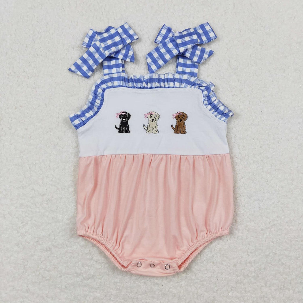 3 pups  bubble romper