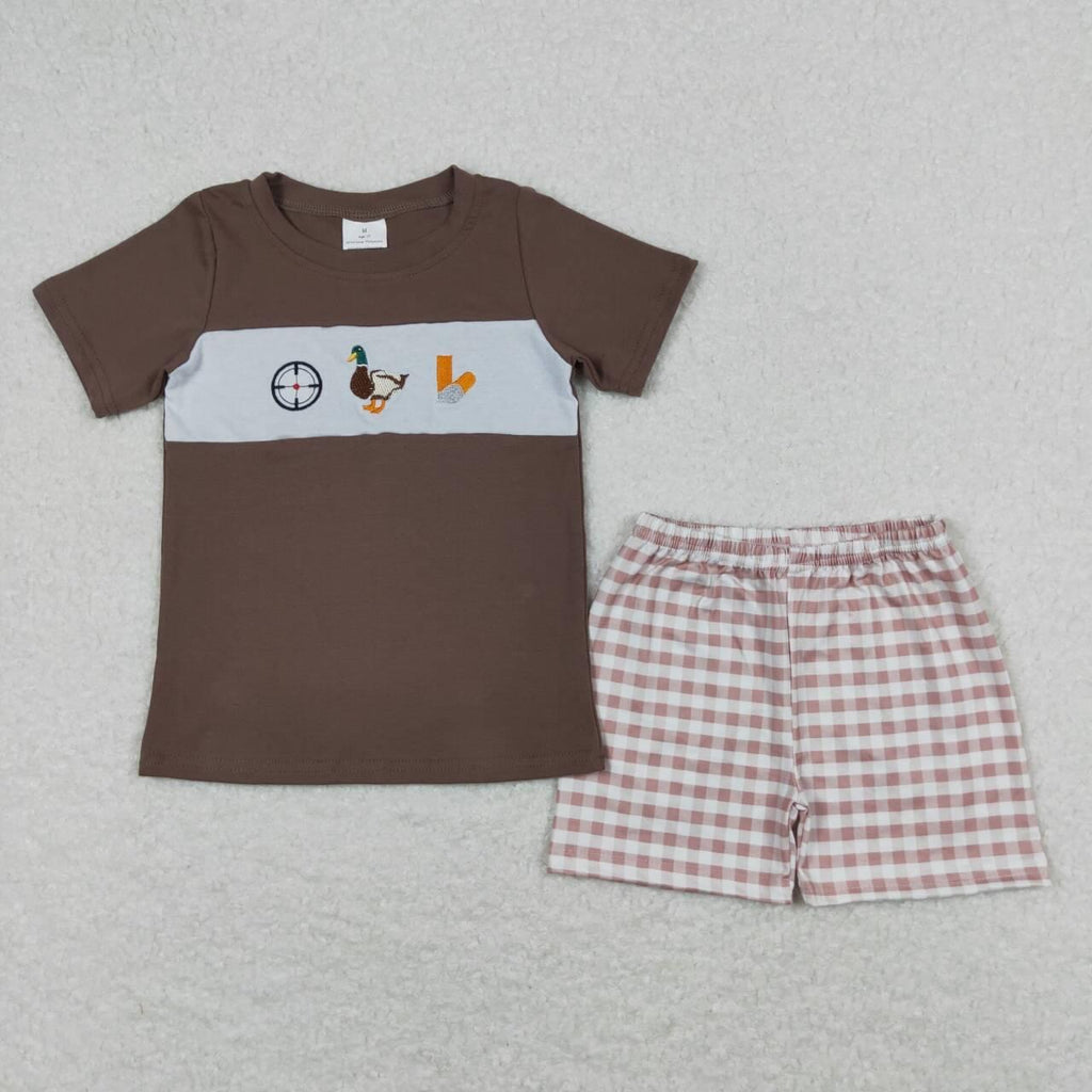 Duck hunting boy short set