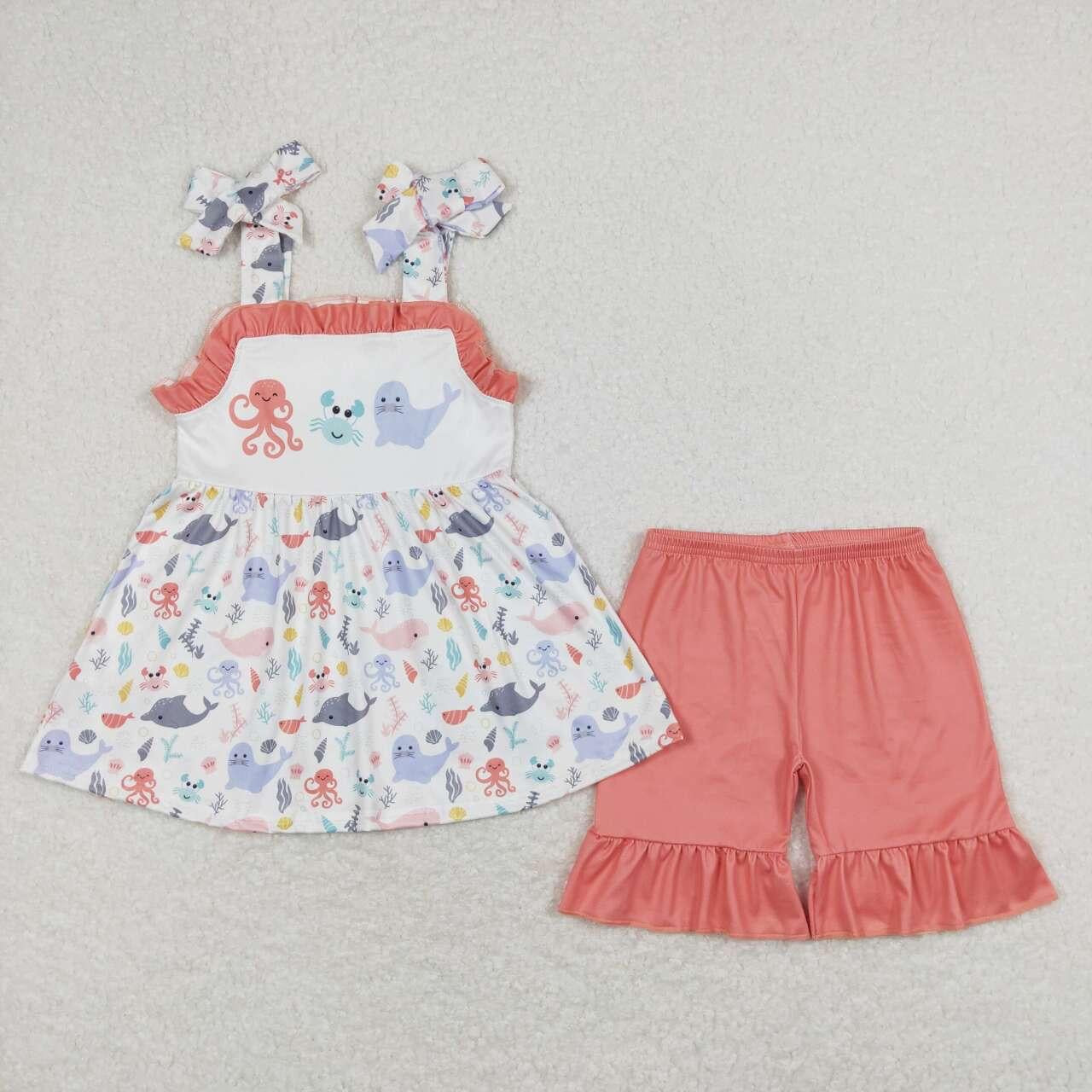 Sea animal girl Short Set