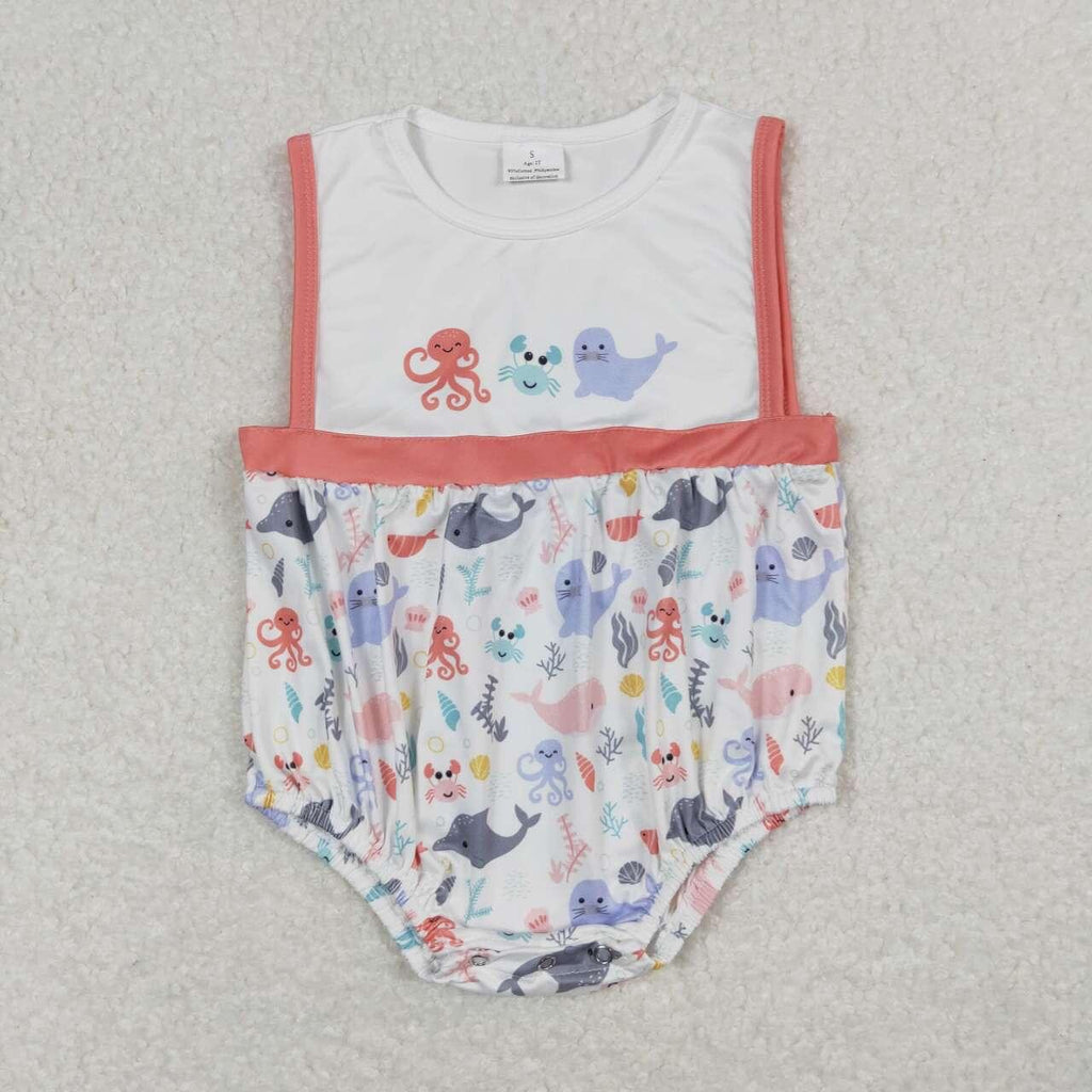 Sea animals  boy romper