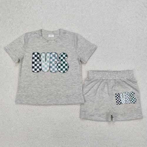 Bubs short set grey