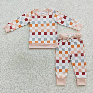 Multi Checkerboard pajama set