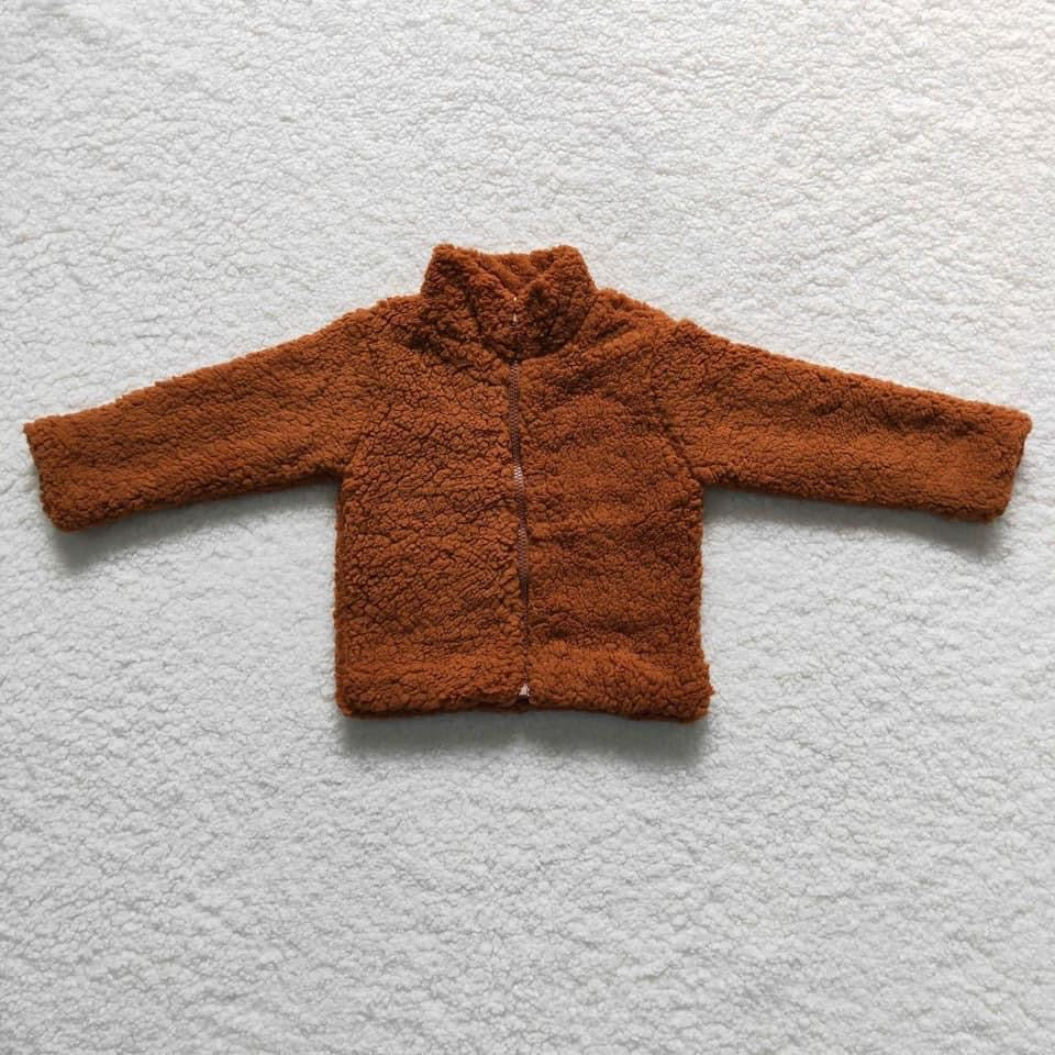 Brown  Sherpa zip up