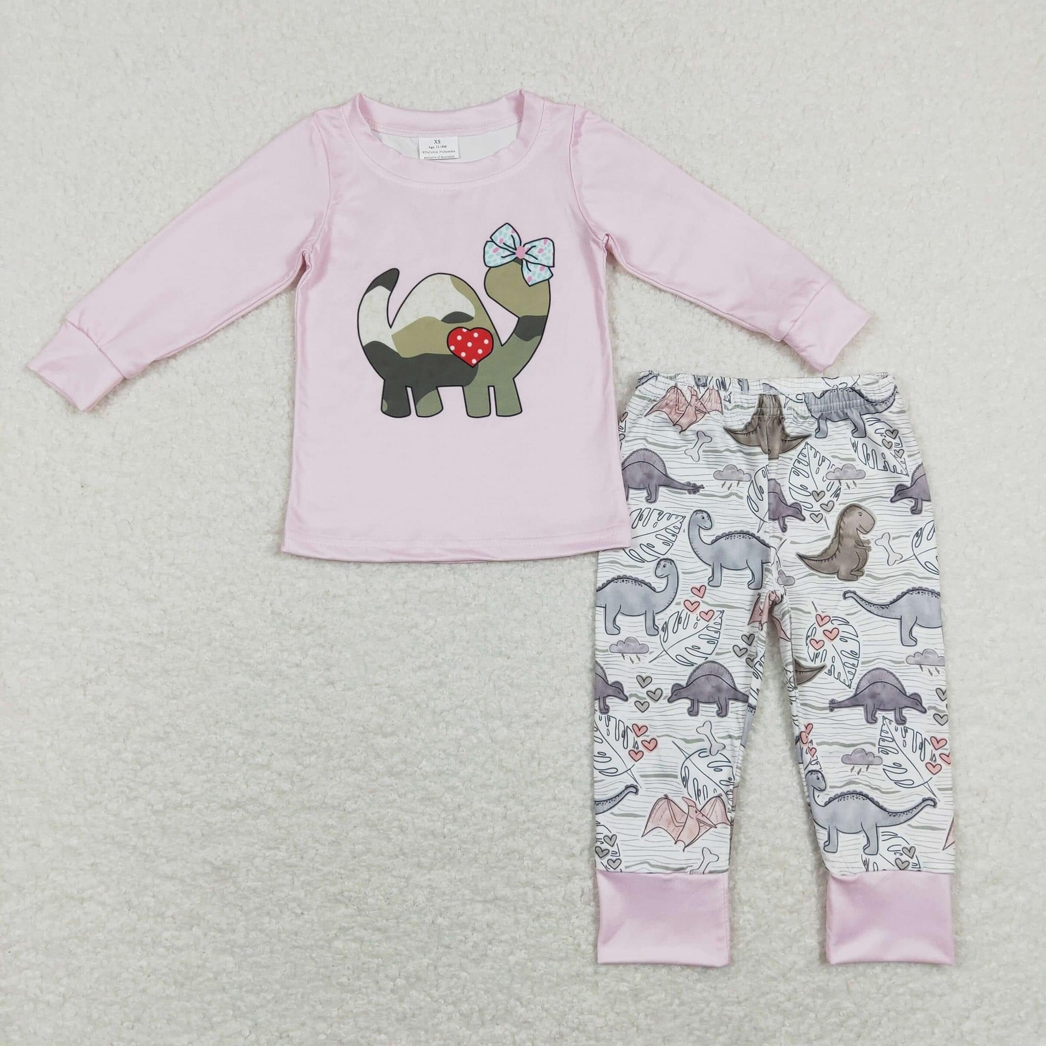 Dino love camo pink joggers 2pc set