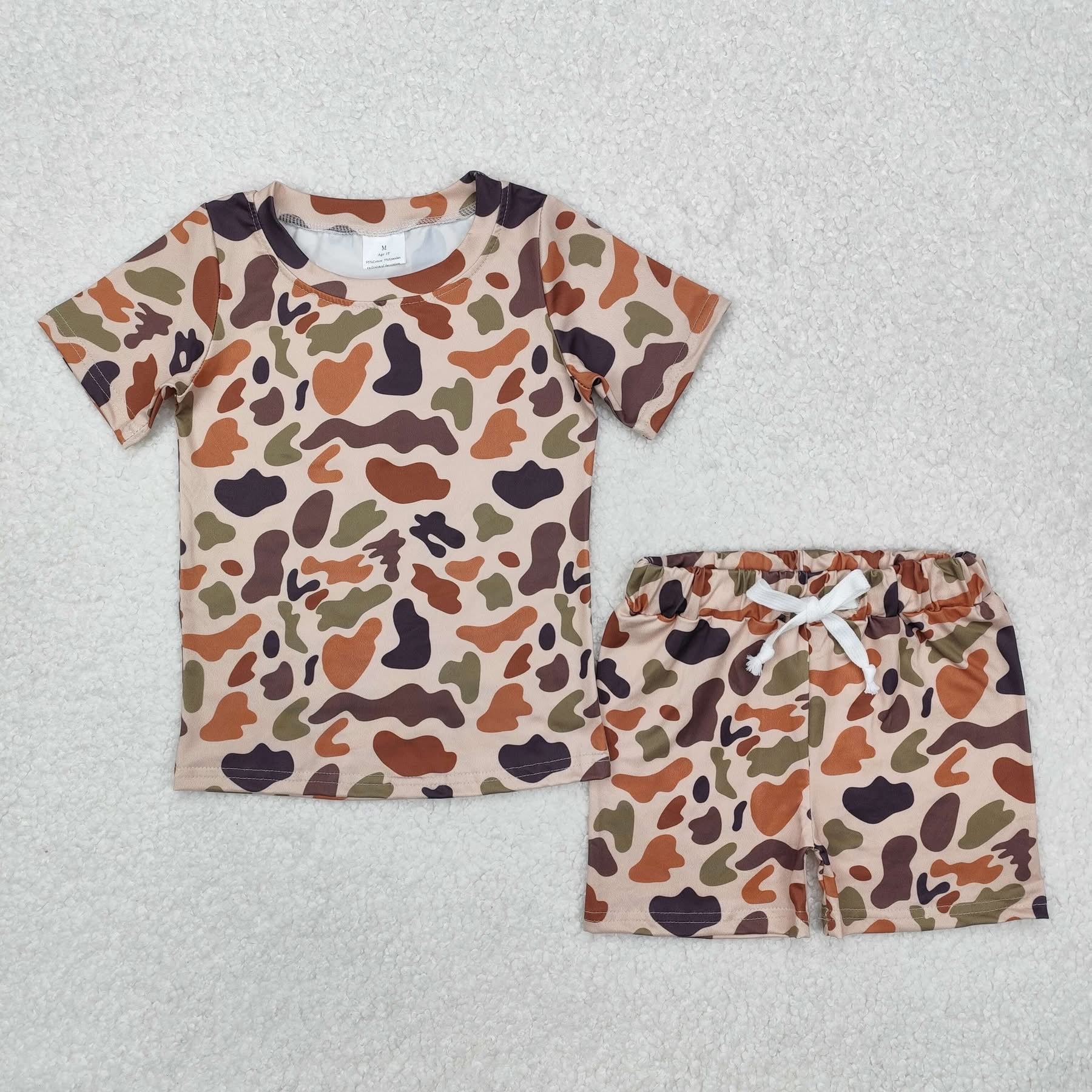 Camo comfy Boy short set