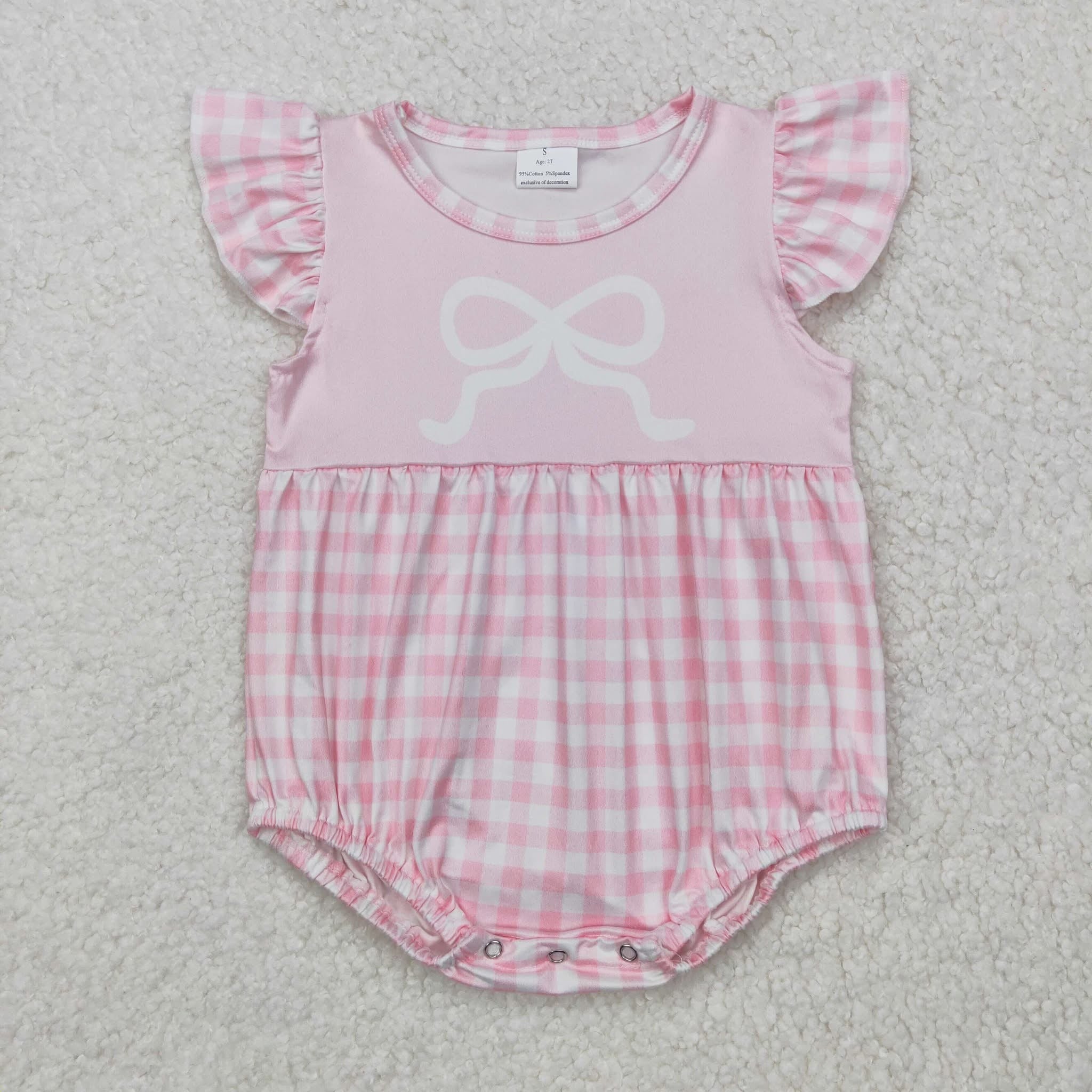 Gingham pink bow Bubble