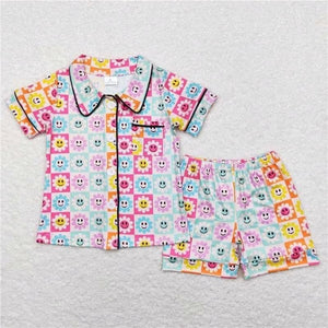 Smile flowers retro Shorts Pajama