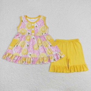 Lemon shorts set