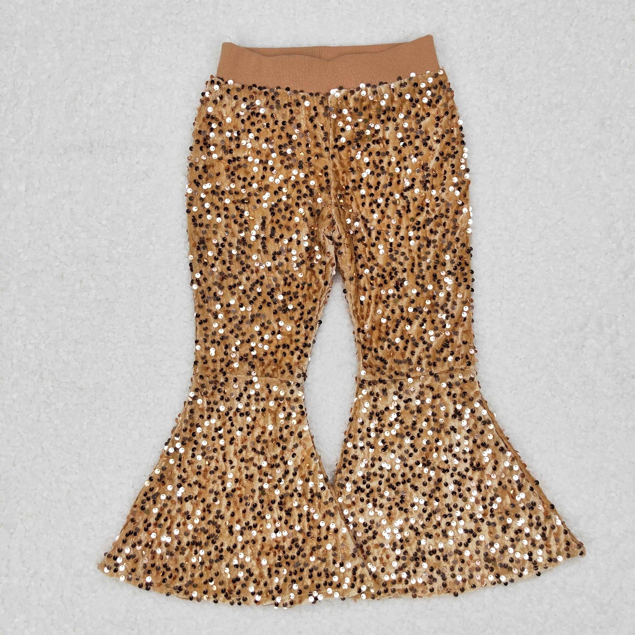 Sequins gold bells- pants Only