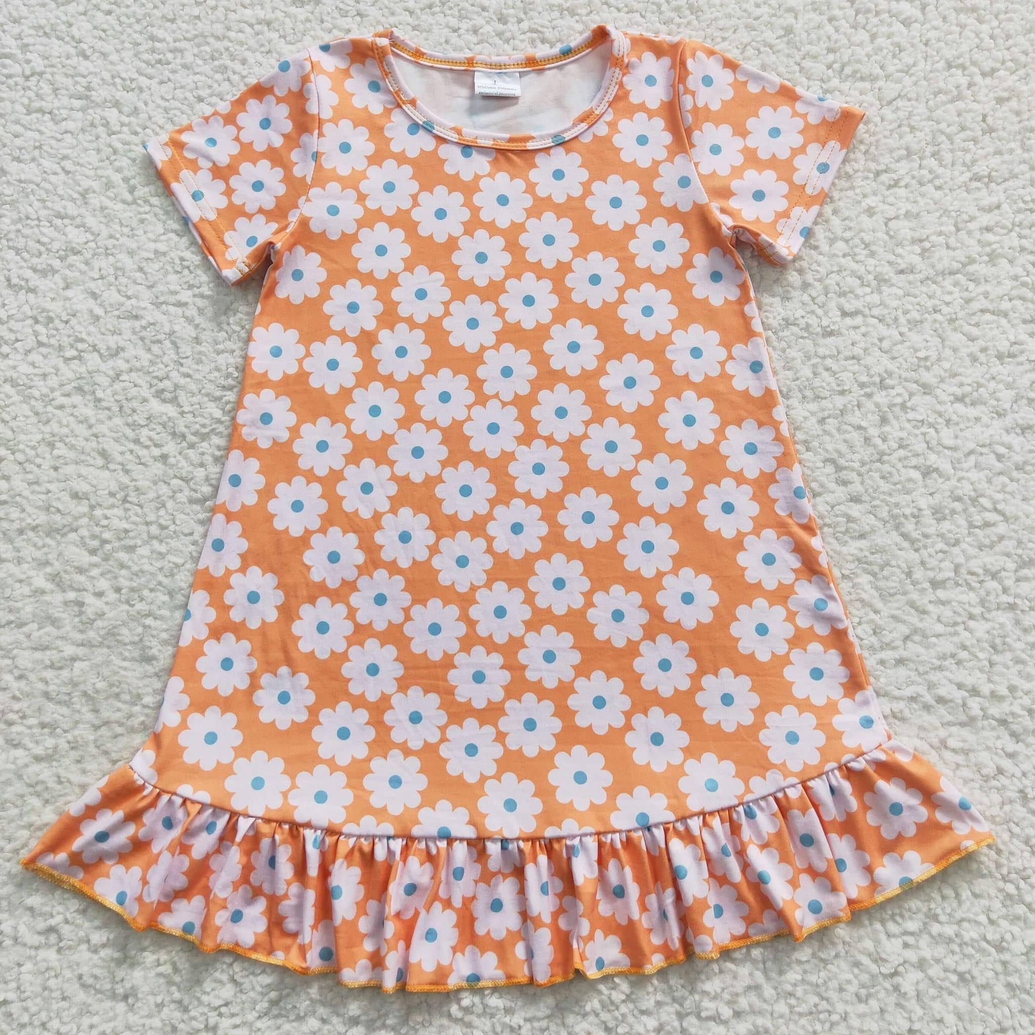 Orange Daisy Dress