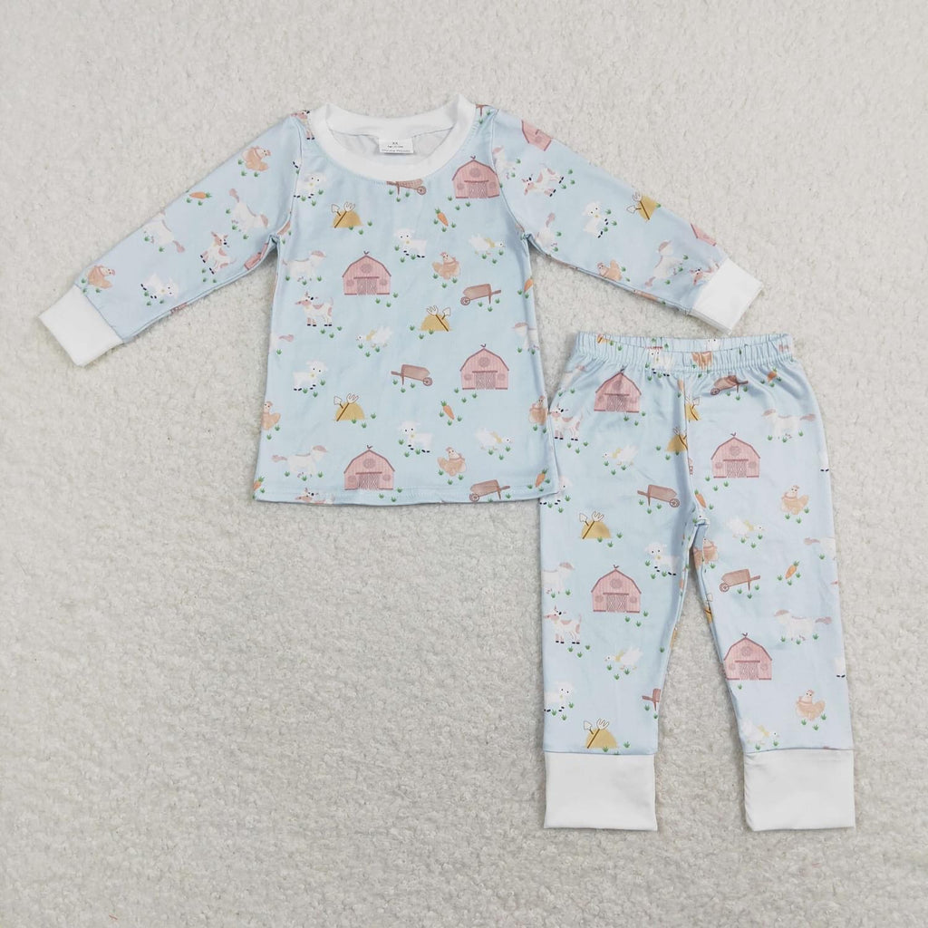 Blue sweet Red barn pajamas