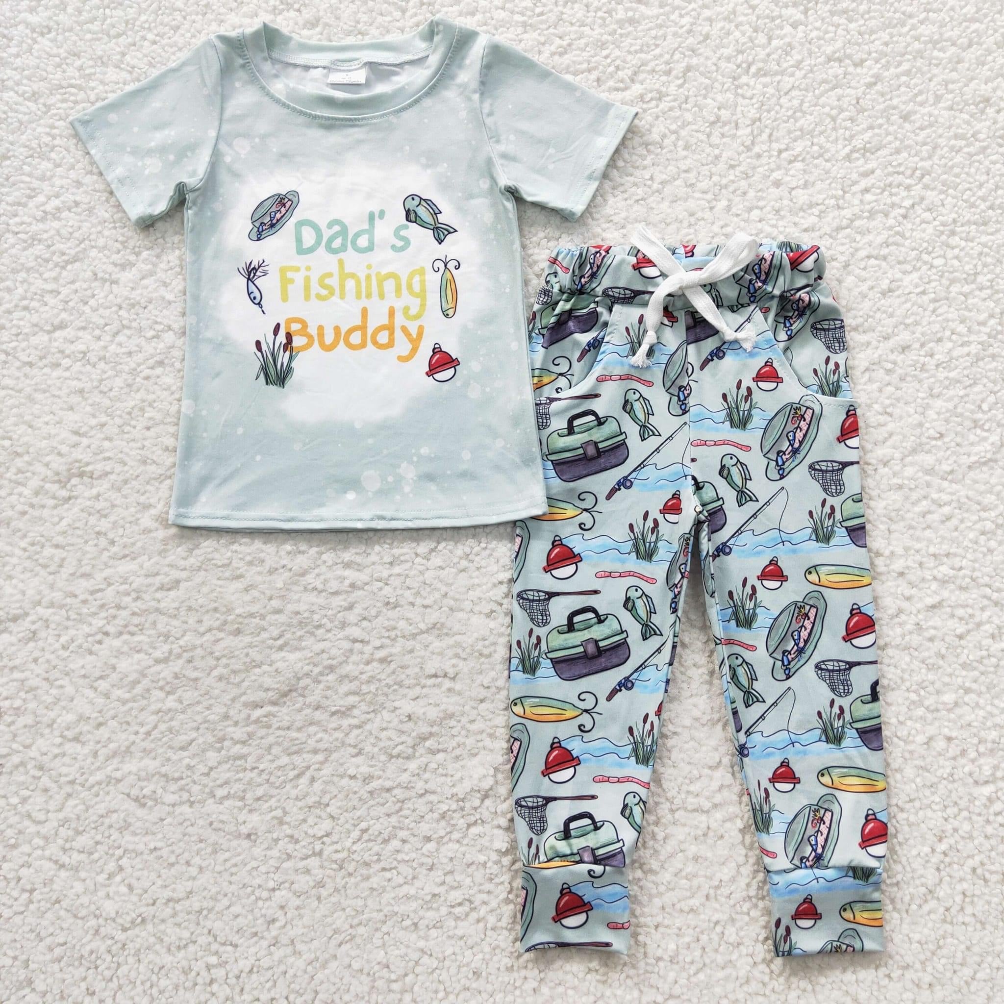 Dads Fishing Buddy pants set