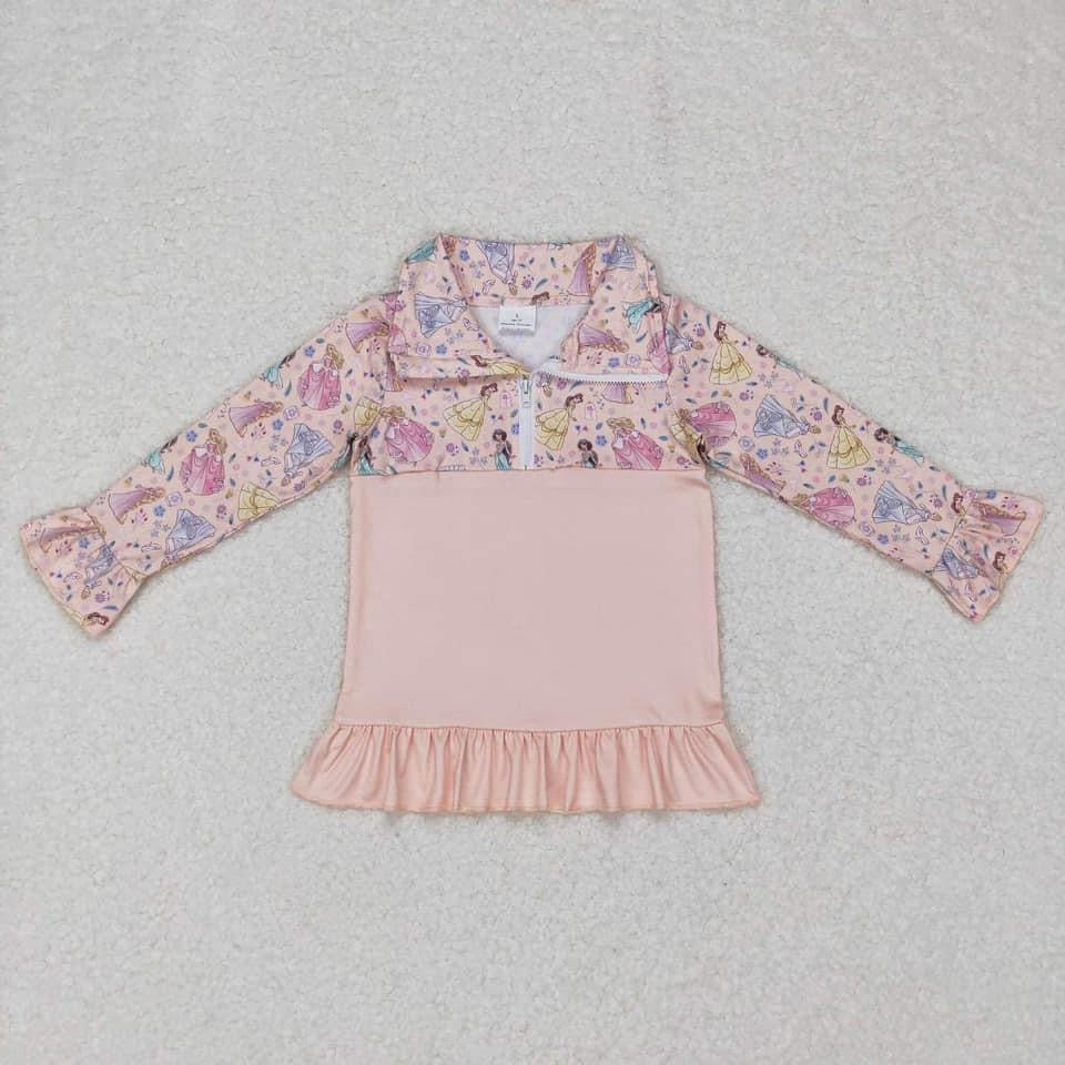 Princess zip pull over Shirt Only