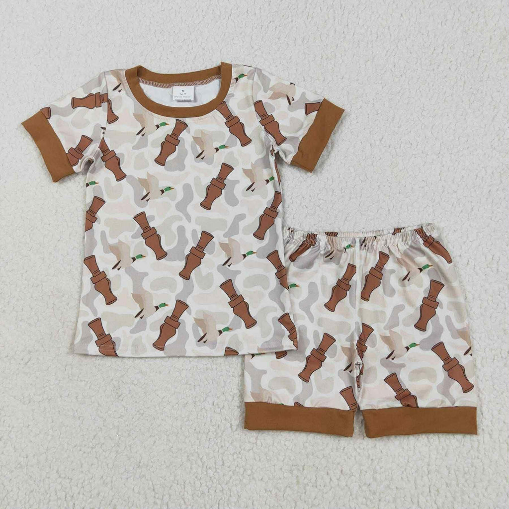 Duck call camo short set