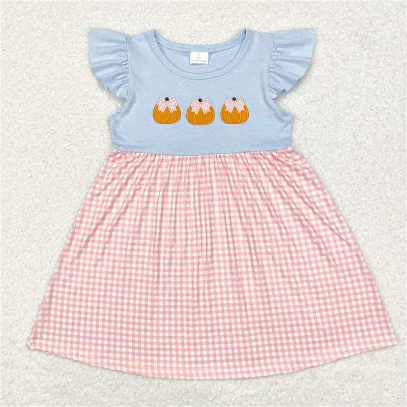 3 little pumpkin gingham dress