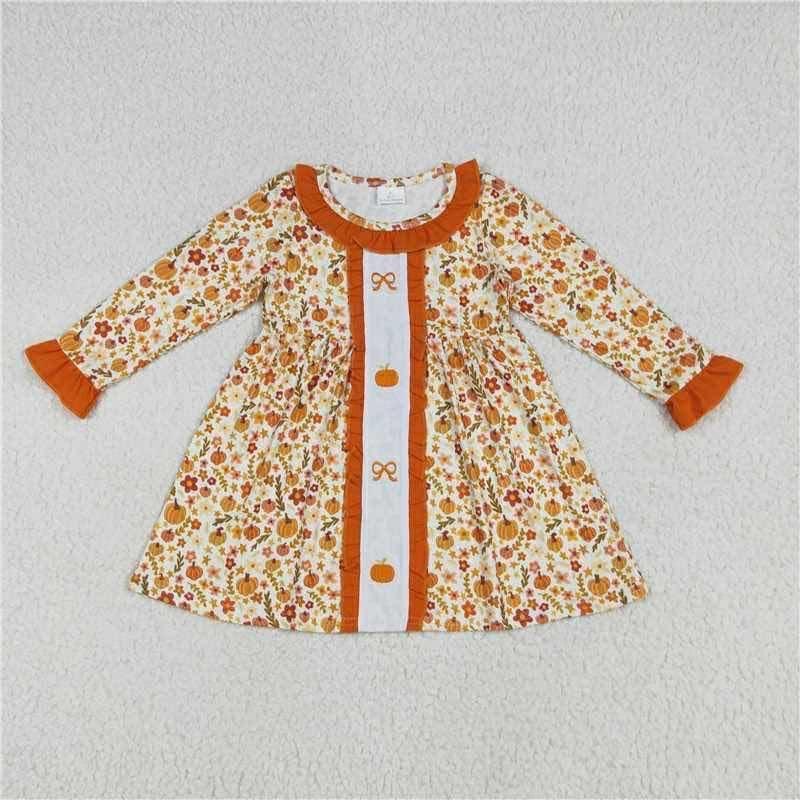 Orange pumpkin classic dress