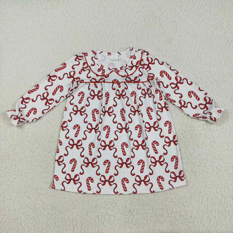 Candy cane and bows classic dress