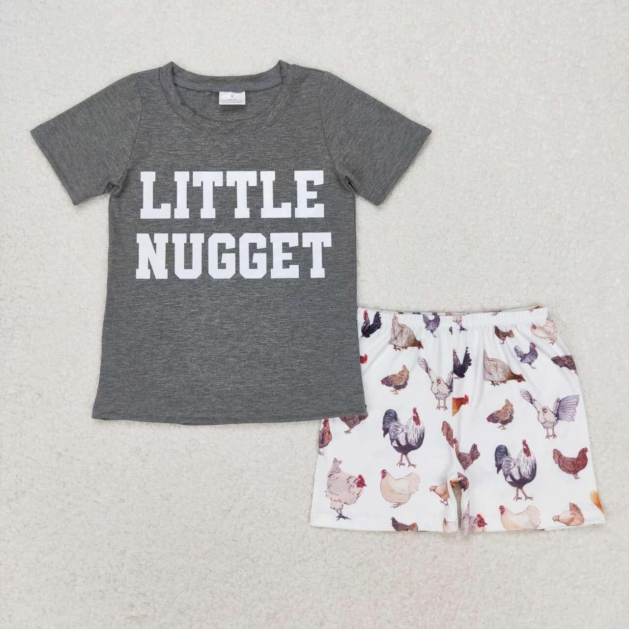 Little nugget boy short set