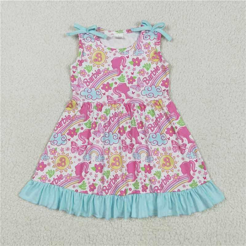 Barb rainbow retro tank dress