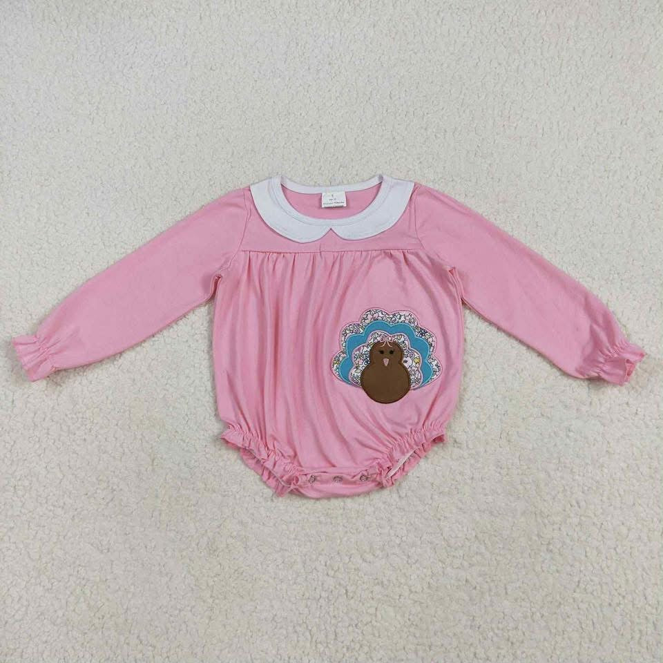 Pink turkey floral bubble