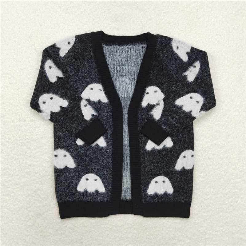 Black ghost sweater cardigan