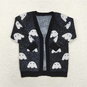 Black ghost sweater cardigan