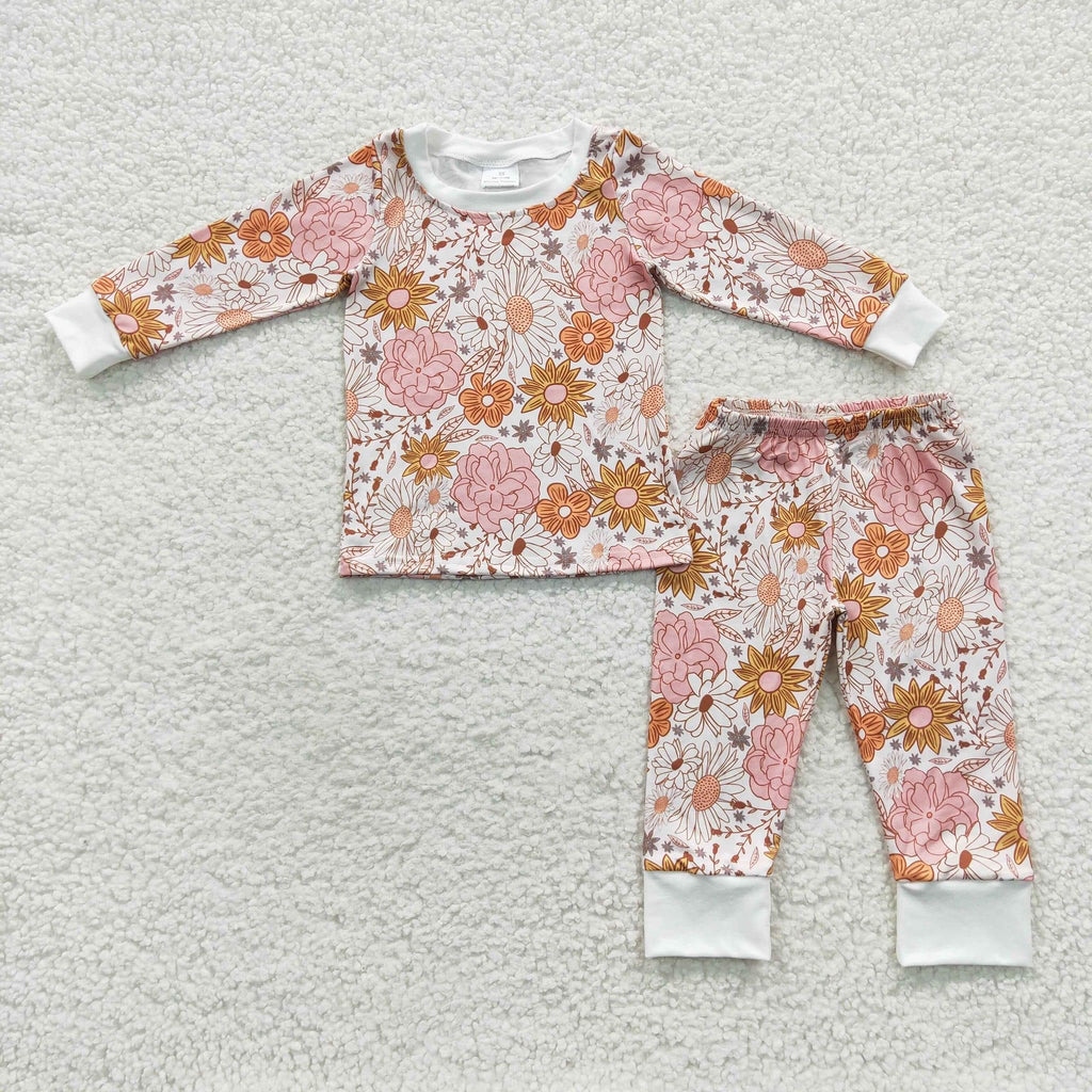 Pink & Orange Floral Pajamas