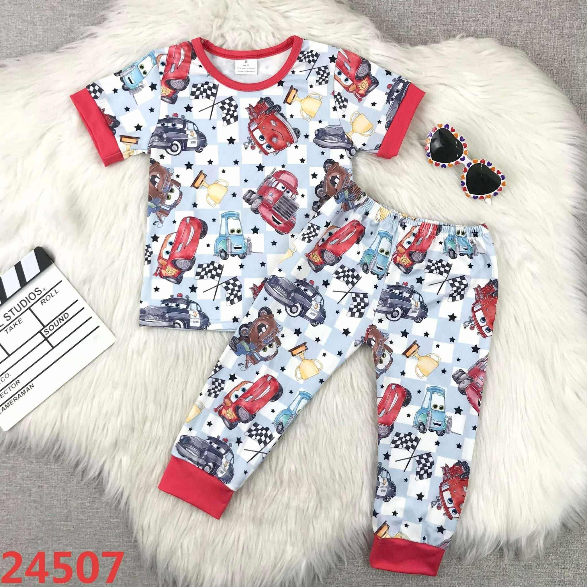 Cars check jogger set