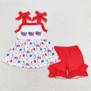 USA celebrate 4th tank short set