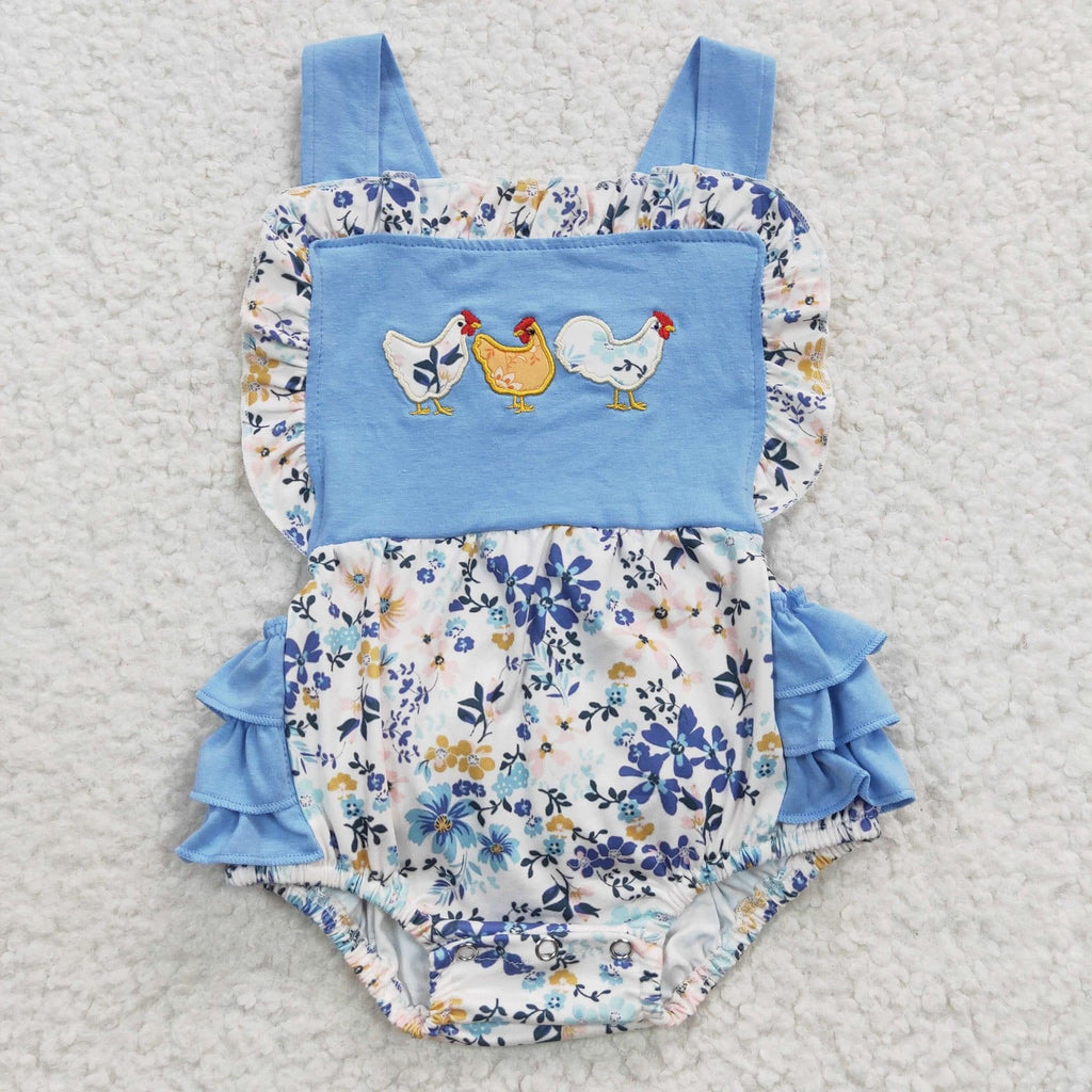 Blue Chicken romper