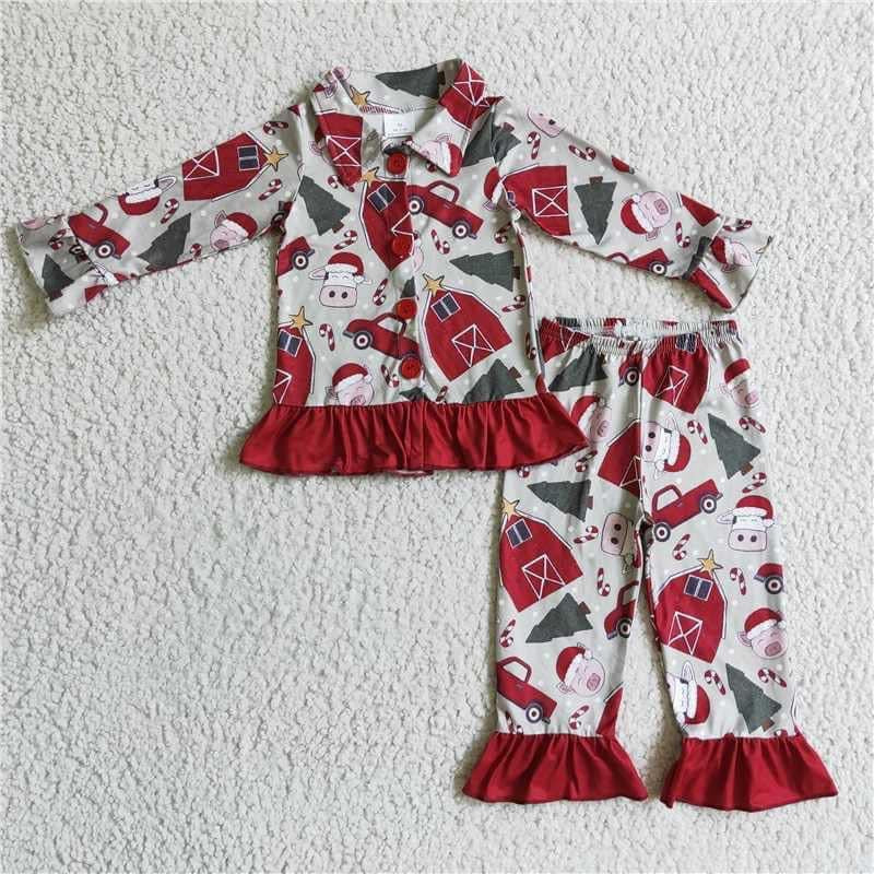 Farm christmas pajama set