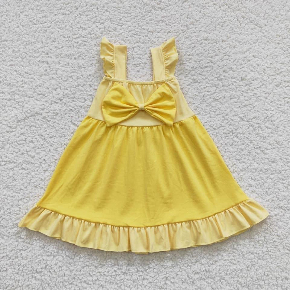 Yellow princess bow Dress