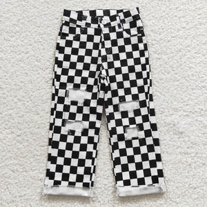 Distressed check Jeans black  -- pants Only