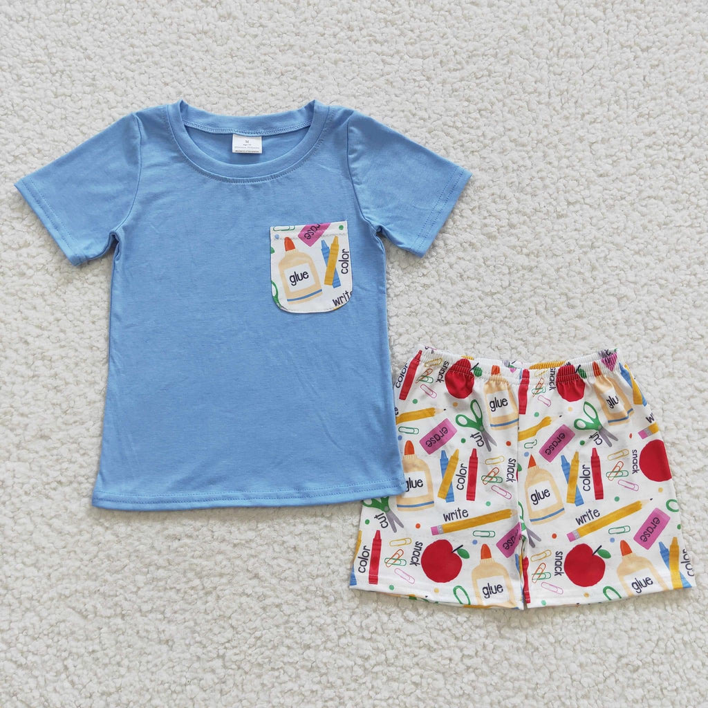 Back to school Boy Short Set